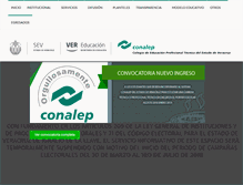 Tablet Screenshot of conalepveracruz.edu.mx